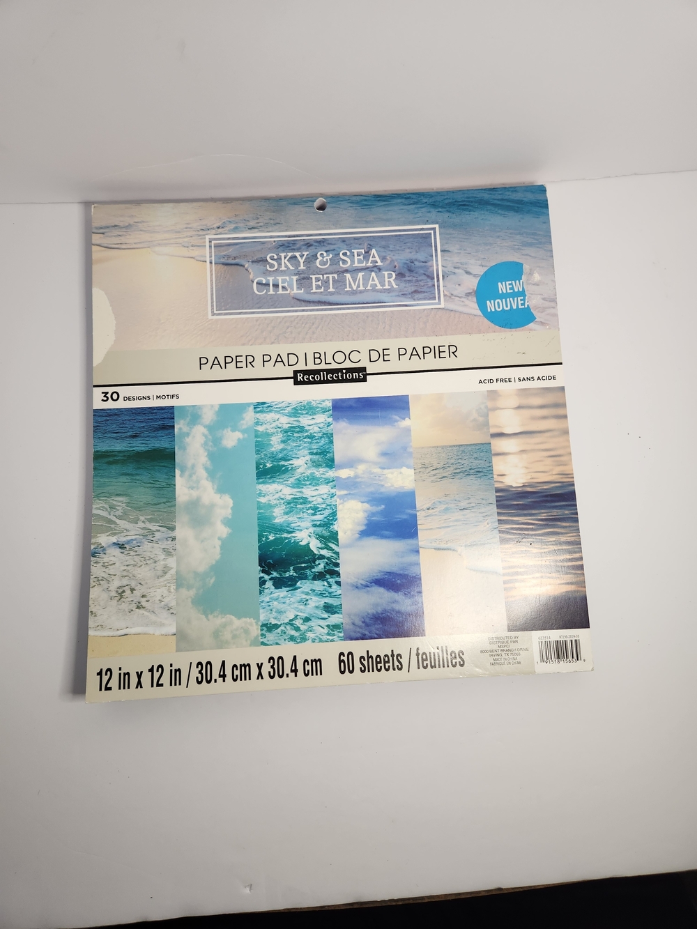 Recollections Sky & Sea Paper Pad - Blue Ocean Wall Decor Paper